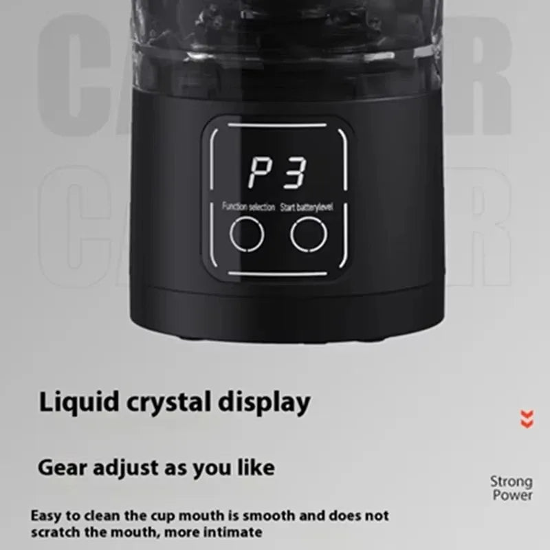 A73P-USB Rechargeable Magnetic Stirring Coffee Mug - Portable Automatic Mixer For Home, Office, Travel