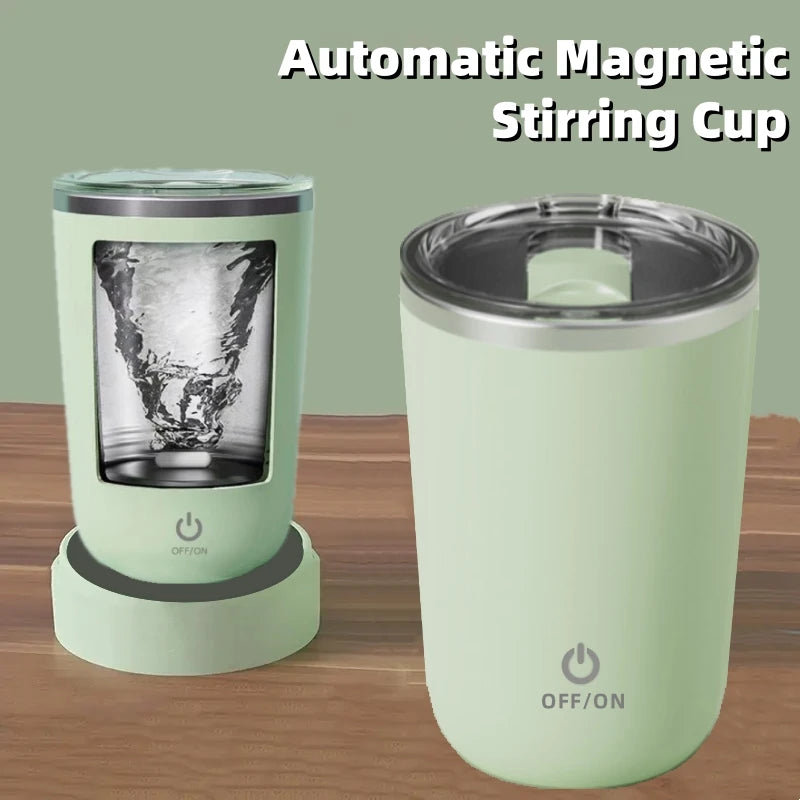 Automatic Magnetic Stirring Cup 12oz Self Stirring Coffee Travel Mug Electric Mixing Cup for Milk Protein Office Holiday Gifts