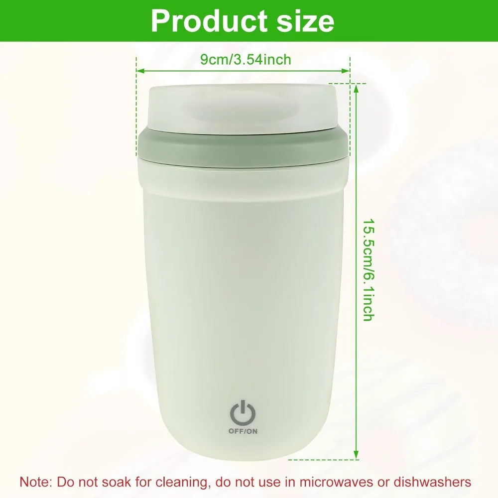 400ML Automatic Electric Stirring Coffee Mugs Portable Rechargeable Magnetic Stirring Mug Electric Blender for Office Travel Mug