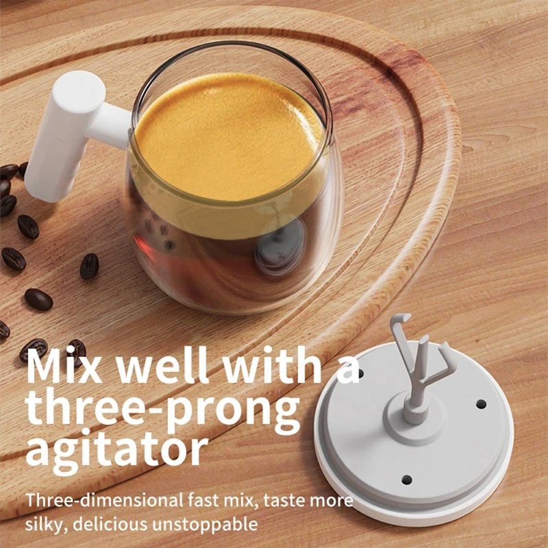 Automatic Stirring Cup with Temperature Display 380ML Electric Self Mixing Mug Rechargeable Mug For Tea Coffee Friend Gifts