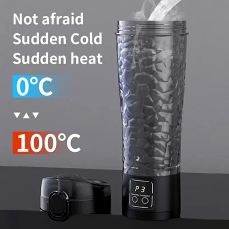 A73P-USB Rechargeable Magnetic Stirring Coffee Mug - Portable Automatic Mixer For Home, Office, Travel